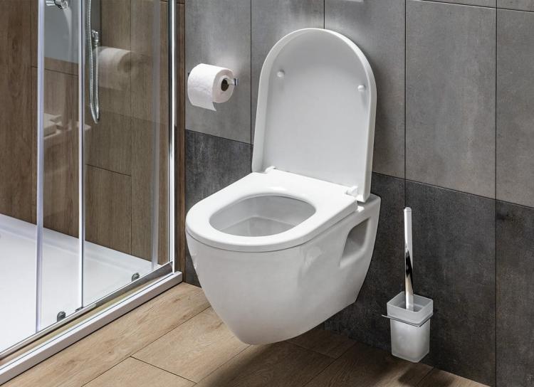 APOLLO szczotka do WC, mleczne szkło 1416-08 aranżacja
