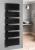 MILI grzejnik łazienkowy 600x1798 mm, czarny mat DC656T na ścianie