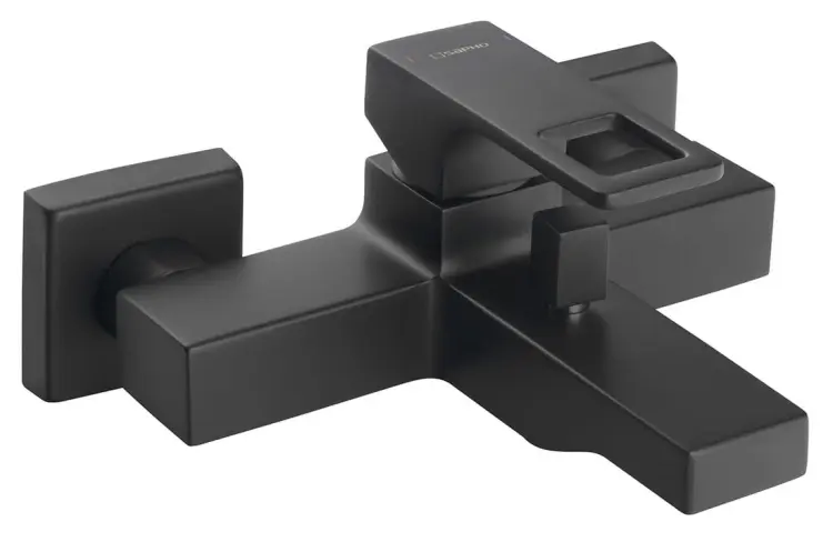 FORATA bateria wannowa ścienna, czarny mat FT010/15