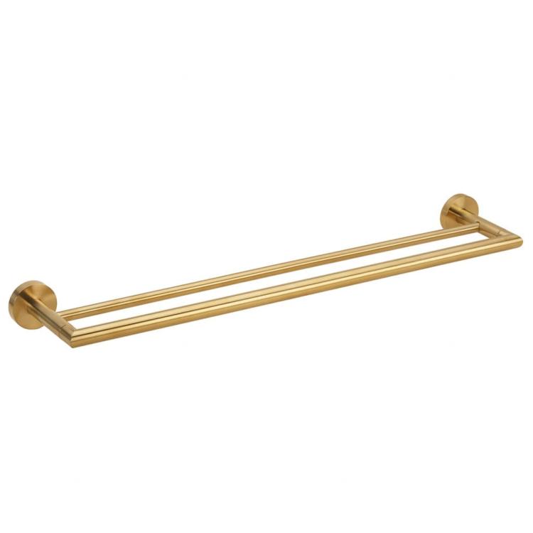 SABLO Wieszak na ręcznik podwójny 60 cm złoty mat 160204052