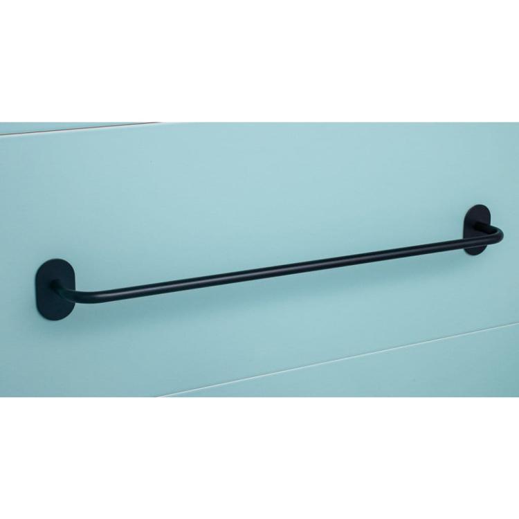 EASY Wieszak na ręcznik 60 cm czarny mat 163104240  na ścianie