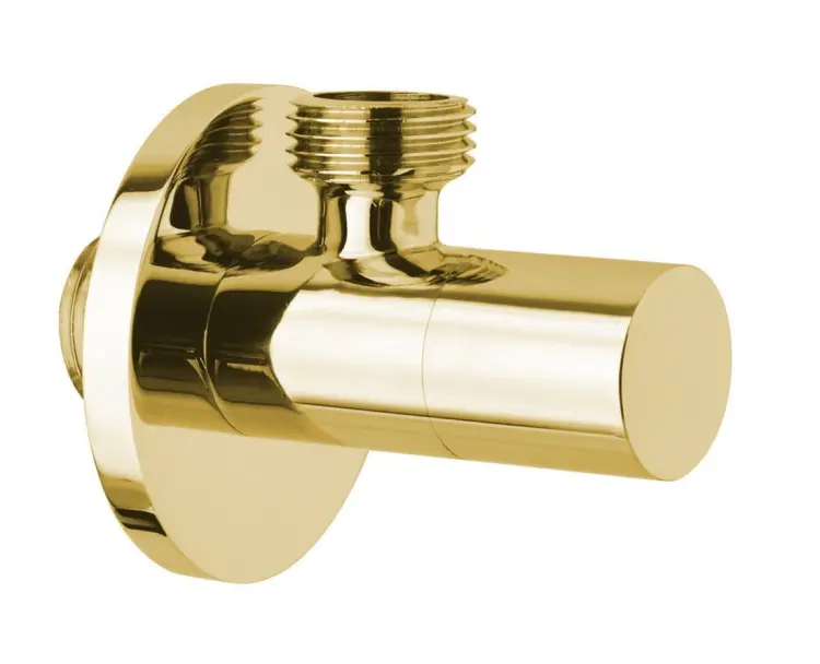 Zawór kątowy 1/2 x 3/8, złoto SL017