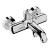 BEBE Bateria wannowa ścienna, chrom BB010