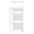 DIRECT-E grzejnik elektryczny 600x960 mm, 400 W, biały ILE96T wymiary