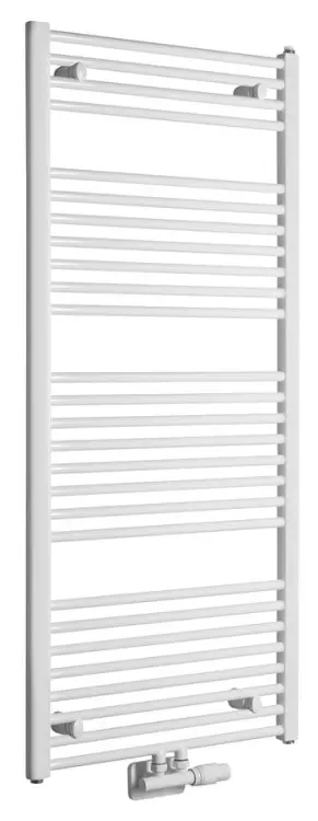 DIRECT Grzejnik łazienkowy, podłączenie środkowe, 600x1320 mm, 795 W, biały ELM36T