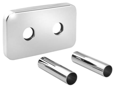 WICHER rozeta maskująca zespolona do zaworów o rozstawie 50 mm, chrom 600.315.1