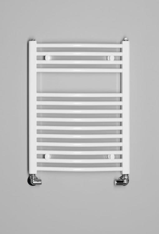 ORBIT grzejnik łazienkowy owalny, 500x640 mm, 360 W, biały ILO65T  na ścianie