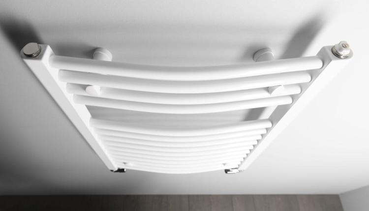ORBIT grzejnik łazienkowy owalny, 500x640 mm, 360 W, biały ILO65T  z góry