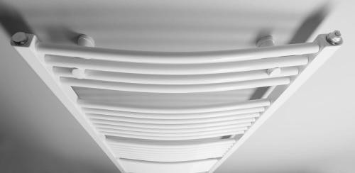 ORBIT grzejnik łazienkowy owalny, 450x1680 mm, 757 W, biały ILO64T z góry