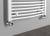 ORBIT grzejnik łazienkowy owalny, 450x1680 mm, 757 W, biały ILO64T podłączenie