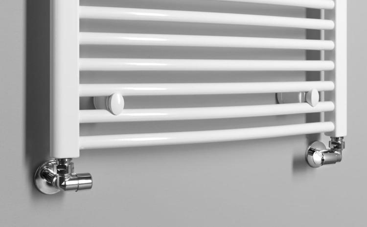 ORBIT grzejnik łazienkowy owalny,750x1320 mm, 996 W, biały ILO37T podłączenie