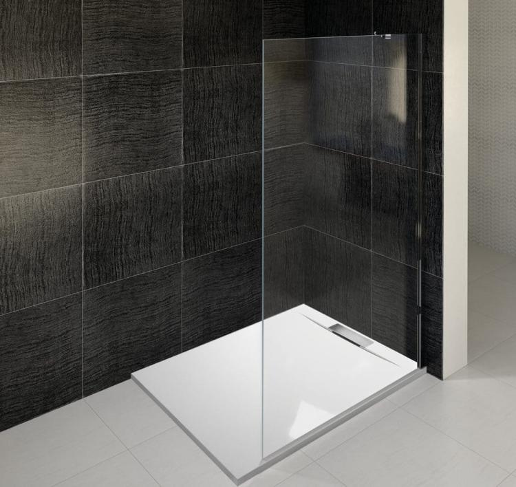 KAZUKO brodzik kompozytowy, 100x90 cm 40336 ze ścianką