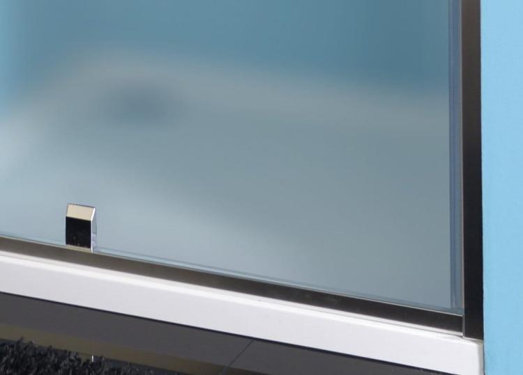 EASY  drzwi prysznicowe do wnęki obrotowe 880-1020 mm szkło brick EL1738 z bliska