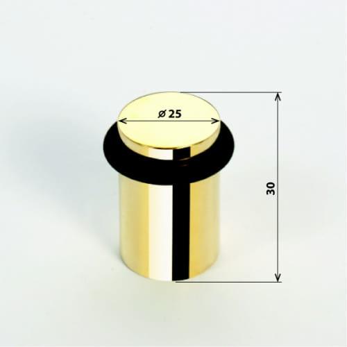 Odbojnik drzwiowy podłogowy mosiężny 101218017, wysokość