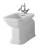 WALDORF Bidet ceramiczny stojący z otworem na baterię 4120K1