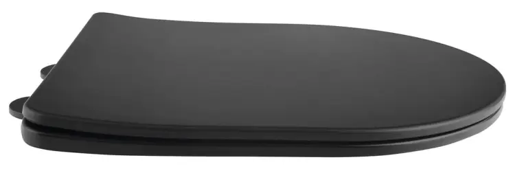 PACO deska do kompaktu WC PACO, SLIM Soft Close, duroplast, czarny PCS1012B bokiem