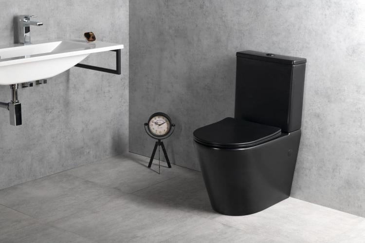 PACO RIMLESS kompakt WC ze spłuczką 38x80x61 cm , odpływ uniwersalny PC1012WRB wizualizacja