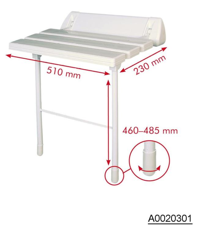 Siedzisko do łazienki składane A0020301