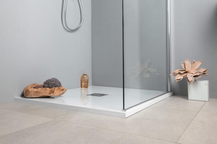 FLEXIA brodzik kompozytowy z możliwością docinania 90x80cm 72927 aranżacja