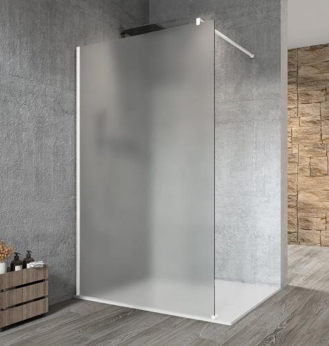 VARIO WHITE jednoczęściowa kabina prysznicowa Walk-In, montaż przy ścianie, szkło matowe, 700 mm GX1470GX1015