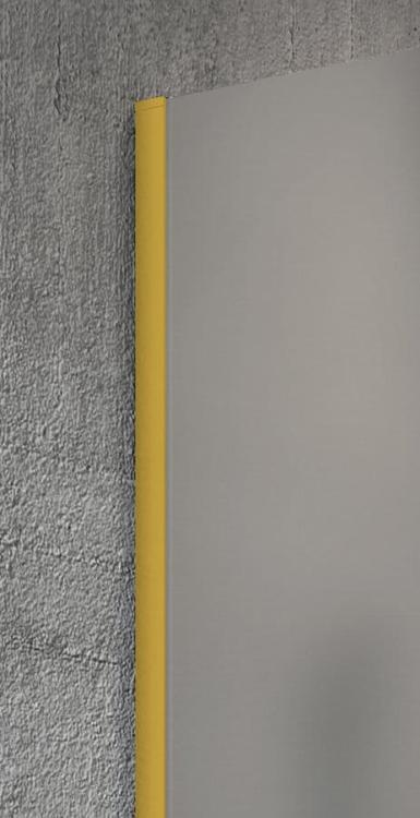 VARIO GOLD MATT jednoczęściowa kabina prysznicowa Walk-In, montaż przy ścianie, szkło czyste, 900 mm GX1290-01 profil