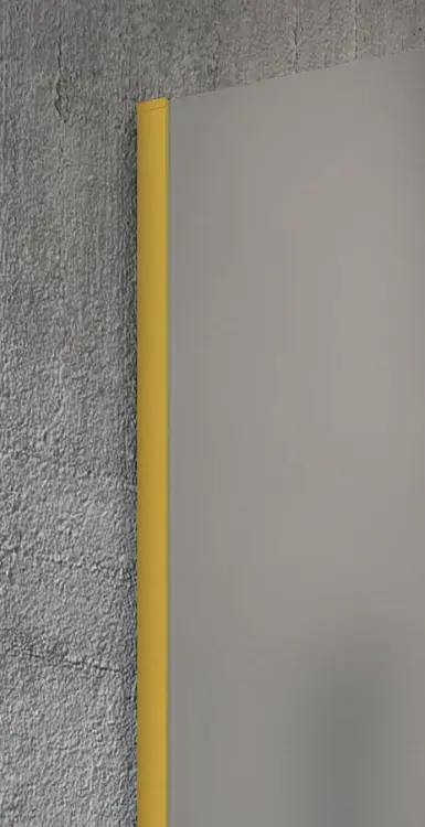 VARIO GOLD MATT jednoczęściowa kabina prysznicowa Walk-In, montaż przy ścianie, szkło matowe, 1100 mm GX1411-01 profil