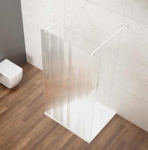 VARIO WHITE jednoczęściowa kabina prysznicowa Walk-In, szkło nordic, 1000 mm GX1510-03