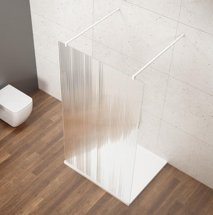VARIO WHITE jednoczęściowa kabina prysznicowa Walk-In, szkło nordic, 1100 mm GX1511-03