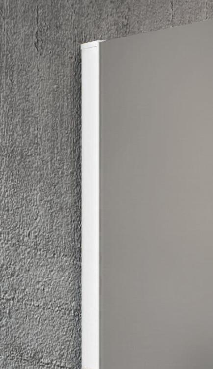 VARIO WHITE jednoczęściowa kabina prysznicowa Walk-In, montaż przy ścianie, szkło nordic, 900 mm GX1590-07 profil