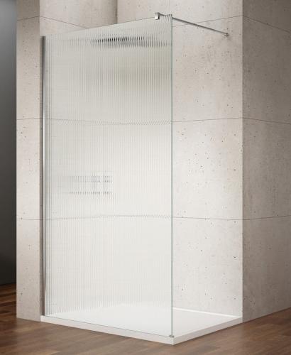 VARIO CHROME jednoczęściowa kabina prysznicowa Walk-In, montaż przy ścianie, szkło nordic, 1400 mm GX1514-05