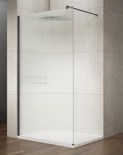 VARIO BLACK jednoczęściowa kabina prysznicowa Walk-In, montaż przy ścianie, szkło nordic, 1000 mm GX1510-06