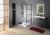 CURE BLACK walk-in, 700 mm, szkło czyste CB70 aranżacja