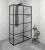 CURE BLACK walk-in, 1200 mm, szkło czyste CB120 ze ścianką