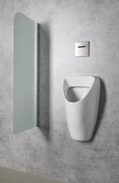 SCHWARN pisuar ceramiczny, zasilanie tylne, odpływ tylny, biały 201.701.4 aranżacja