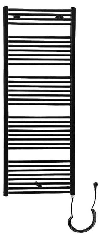 DIRECT-E grzejnik elektryczny 600x1680 mm, 800 W, czarny mat ILE66TB