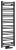 ALBRECHT grzejnik 400x1250 mm, podłączenie środkowe, czarny mat 600.112.6