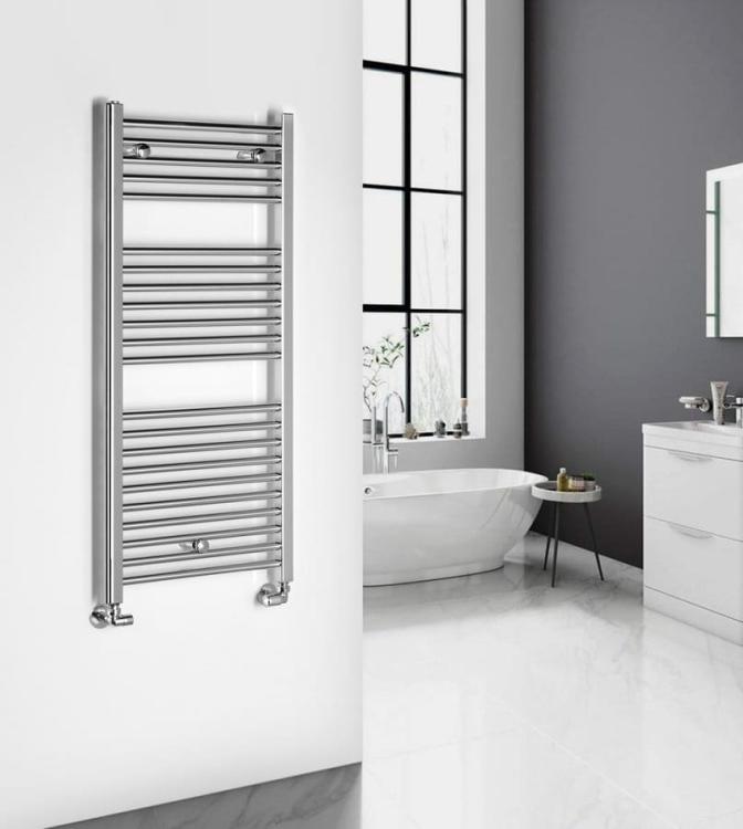 ALYA grzejnik łazienkowy prosty 500x1110 mm, chrom LLR102 wizualizacja