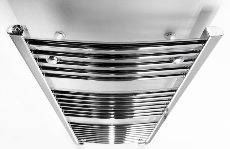 ALYA grzejnik łazienkowy obły 500x1110mm, chrom LLC201 z góry