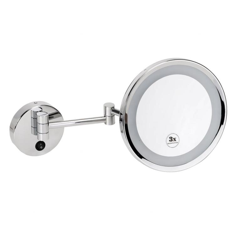 Lusterko kosmetyczne naścienne silver z podświetleniem LED ø 240 116401772