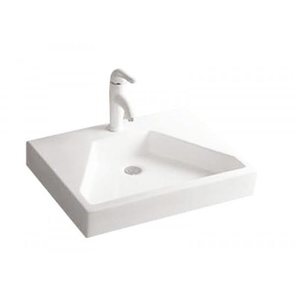 Umywalka ceramiczna nablatowa 60,5x46 cm K515