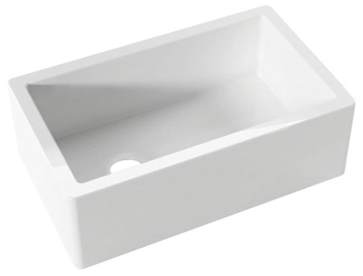 ESSEX zlewozmywak ceramiczny 76x45,6cm, biały 541101