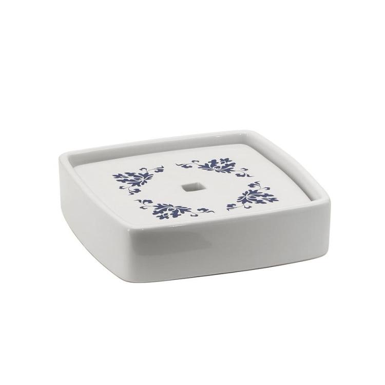 CIXI mydelniczka do postawienia, porcelana, niebieski/biały CX1189