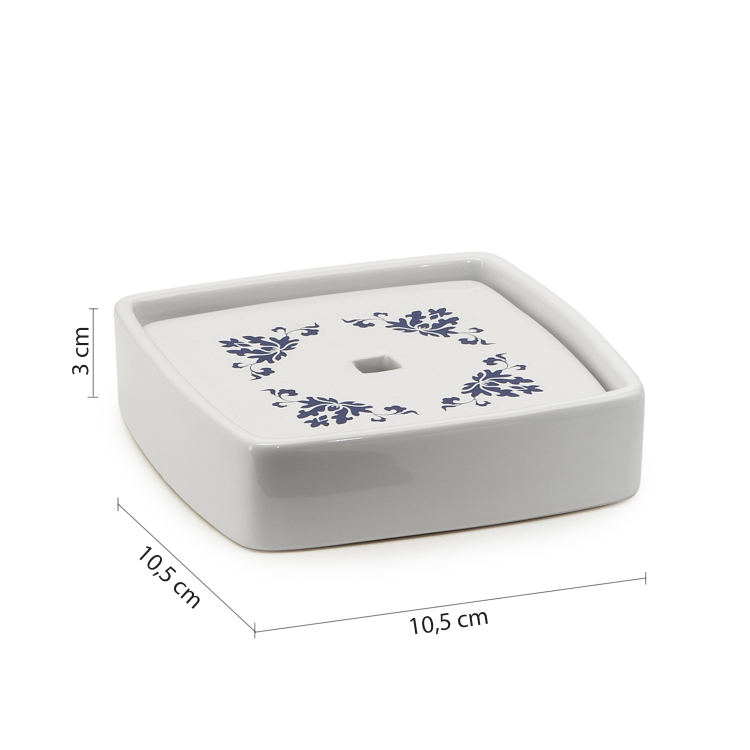 CIXI mydelniczka do postawienia, porcelana, niebieski/biały CX1189 wymiary