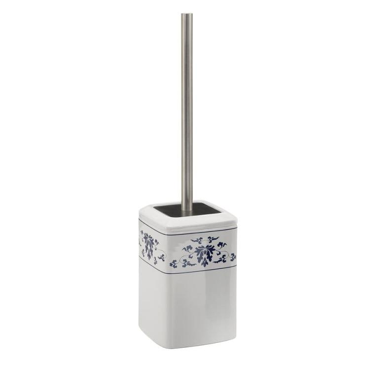 CIXI szczotka WC do postawienia, porcelana, niebieski/biały CX3389