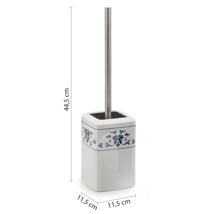CIXI szczotka WC do postawienia, porcelana, niebieski/biały CX3389  wymiary