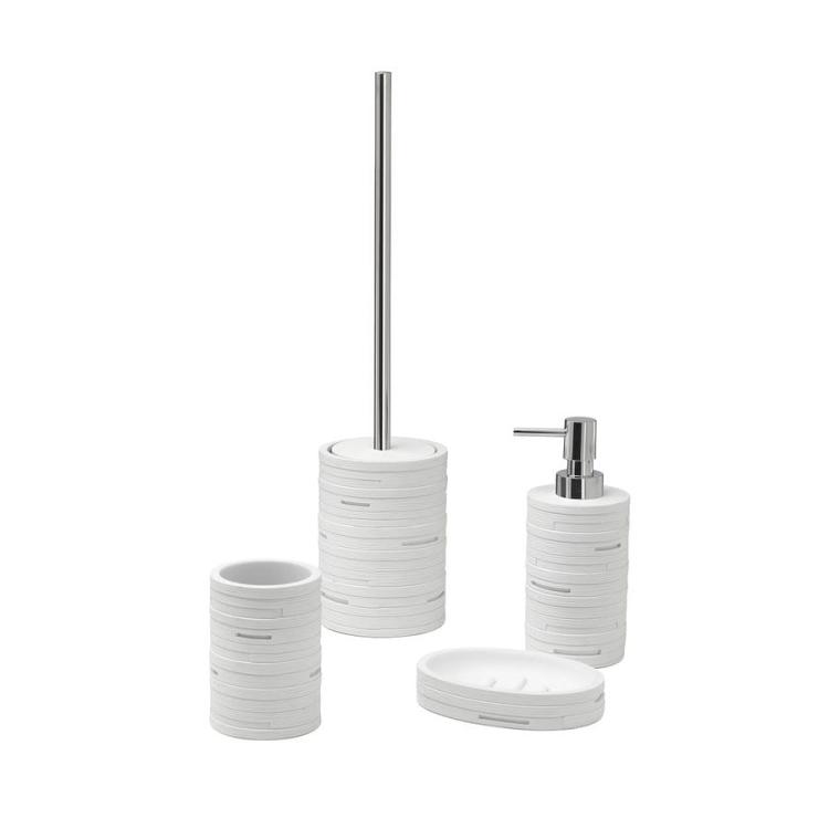 HELEN szczotka WC do postawienia, biały HE3302  zestaw