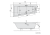 ANDRA L wanna asymetryczna 170x90x45cm, biały mat 81111.11 rysunek