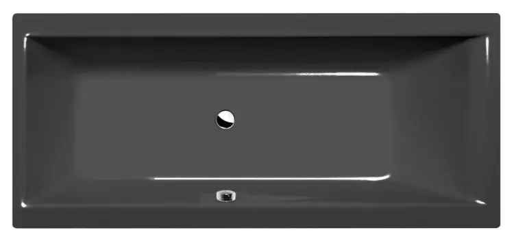 CLEO Wanna akrylowa prostokątna 170x75x48 cm ciemnoszary 94611.30