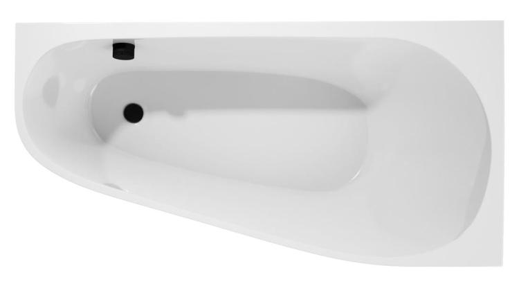 PROJEKTA R MONOLITH wanna wolnostojąca narożna 156x77x60 cm, biały 21111M z góry