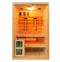 TWINCOMBI 2-sobowa Sauna Fińska z podczerwienią infrared 130x120x200cm SANOTECHNIK J30130